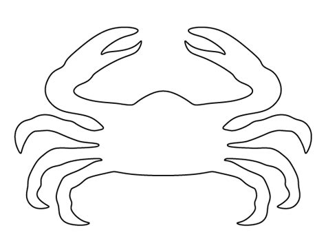 Crab Template Printable